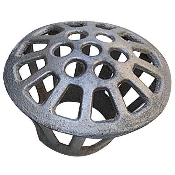 Luxshiny Grey Bathroom Gutter Screen Downspout Guard with Solid Rust Resistant Cast Iron Material