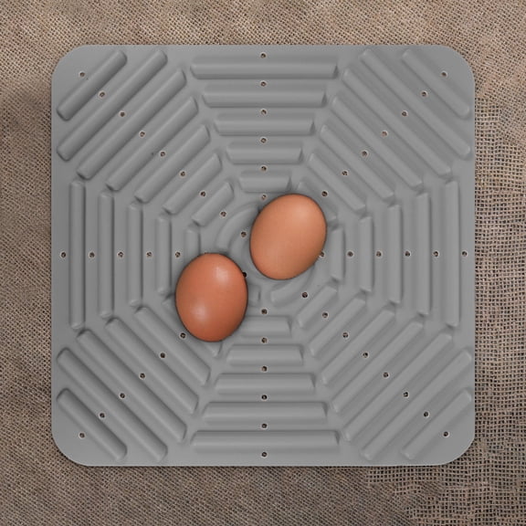 Luxshiny Grey Silicone Chicken Nesting Pads Reusable Washable Mat for Coop Bedding and Egg Protection