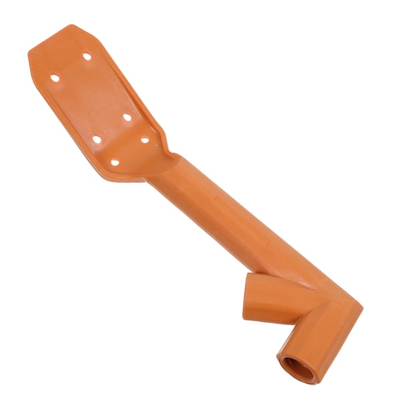 Luxshiny Ground Use Roof Gutter Cleaning Tool Orange Plastic Scoop with Threaded Attachment for Pole