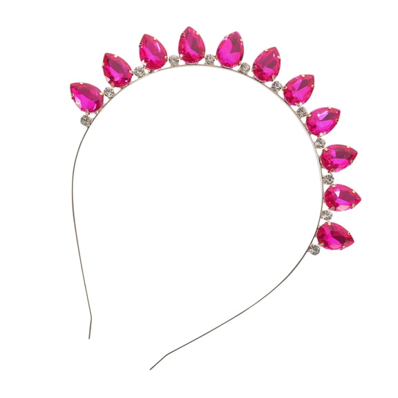 Luxshiny Hair Accessories for Women Hair Band Rosy Rhinestone 1Pcs Decorative Carnival Style