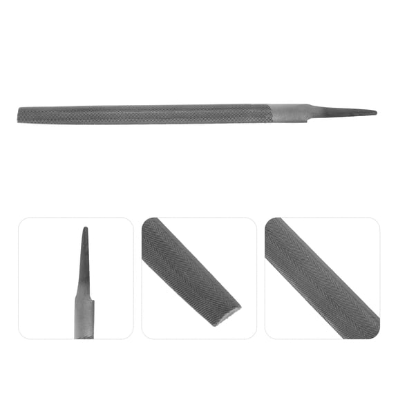 Luxshiny Half Round Flat Hand File for Woodworking, Polishing, Grinding Tool with Steel Blade
