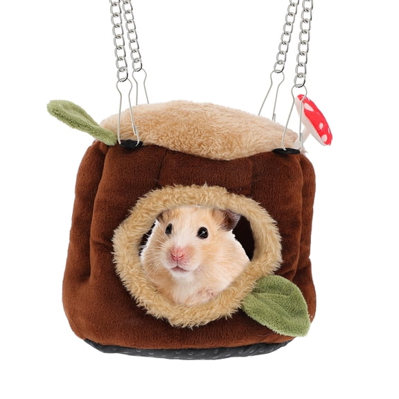 Luxshiny Hamster Cozy Bed Round Sleeping Nest Small Animals Pet Warm House 1 Set