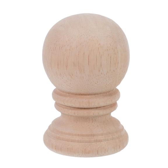 Luxshiny Decorative Wood Finial Post Cap End Topper for Staircase Railings, Wooden for Home Decor