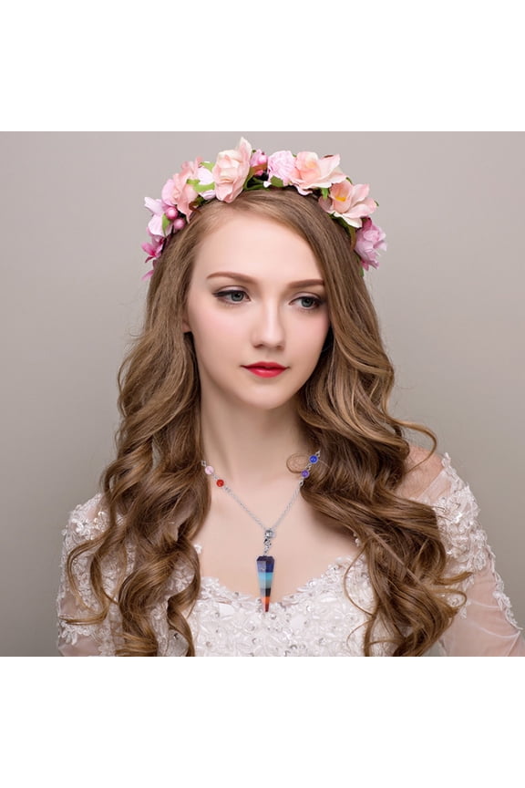 Hanging Chakra Crystals 1Pack for Women's Pendant Necklace Meditation Healing