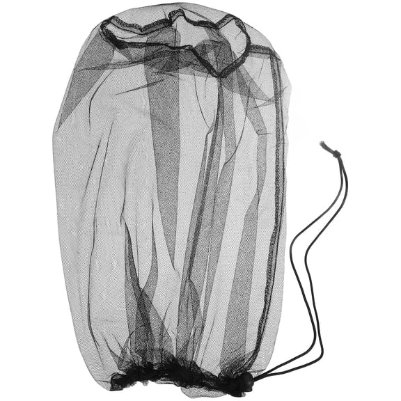 Luxshiny Head Netting for Insects Nylon Bug Protection Hat Net for Hiking Outdoor Activities 1Set