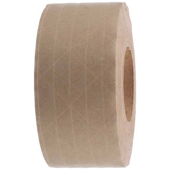 Luxshiny Heavy Duty Paper Packing Tape Water Activated for Shipping and Sealing Light Brown