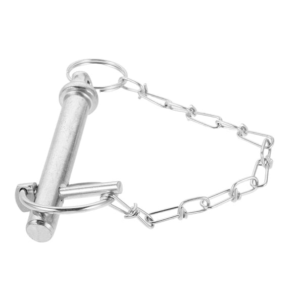 Luxshiny Heavy Duty Spring Secured Trailer Pin with Chain for Robust Axle and Hitch Mounting