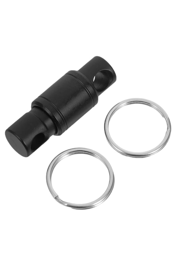 Quick Release Keychain in Black Titanium Alloy Durable Detachable Swivel Design