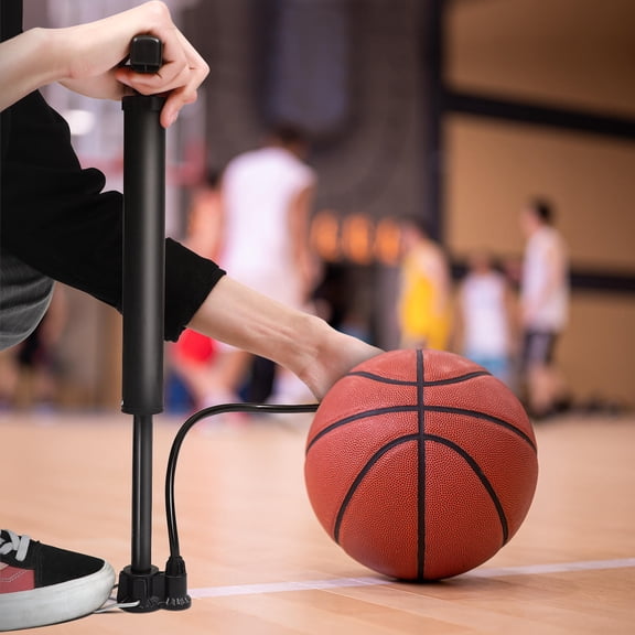 Luxshiny High Pressure Black Tire Floor Pump with Ergonomic T Handle Compatible with Universal Usa and French Valves