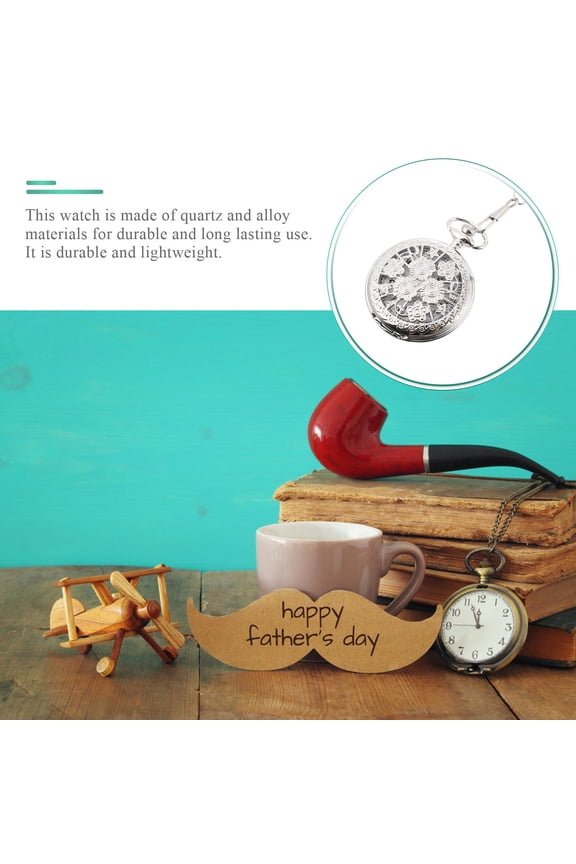 Hollow Pocket Watch with Quartz Movement for Accurate Timekeeping, Unique Design, Lightweight Alloy Material