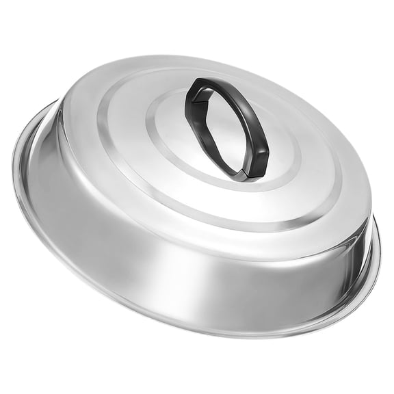 Luxshiny Home Kitchen Universal Pot Lid Stainless Steel Round Dome Cover for Frying Steaming