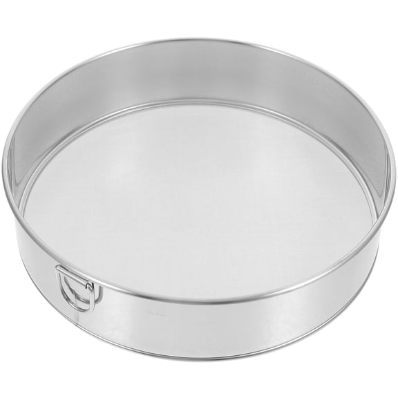 Luxshiny Home Use Stainless Steel Fine Mesh Flour Sifter Baking Strainer in Silver