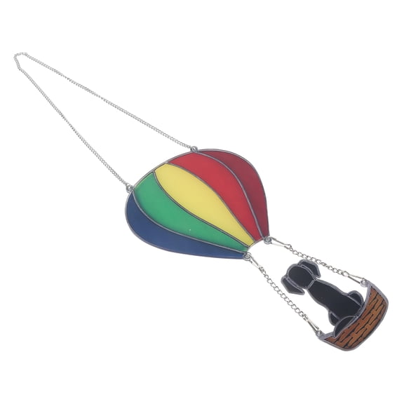 Luxshiny Multicolor Stained Acrylic Hot Air Balloon Wall Hanging Panel for Home Decoration