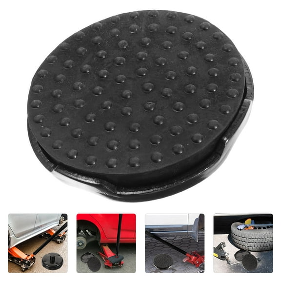Luxshiny Hydraulic Jack Accessories 1 Set Jack Foot Pad and Tray for Vehicle Maintenance Workshop Use Non-slip Surface