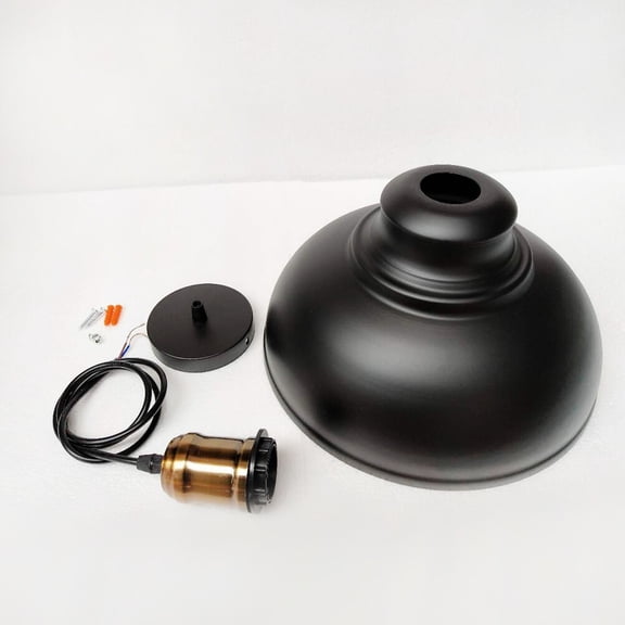 Luxshiny Industrial Vintage Iron Hanging Lamp Black for Restaurant and Loft Decoration