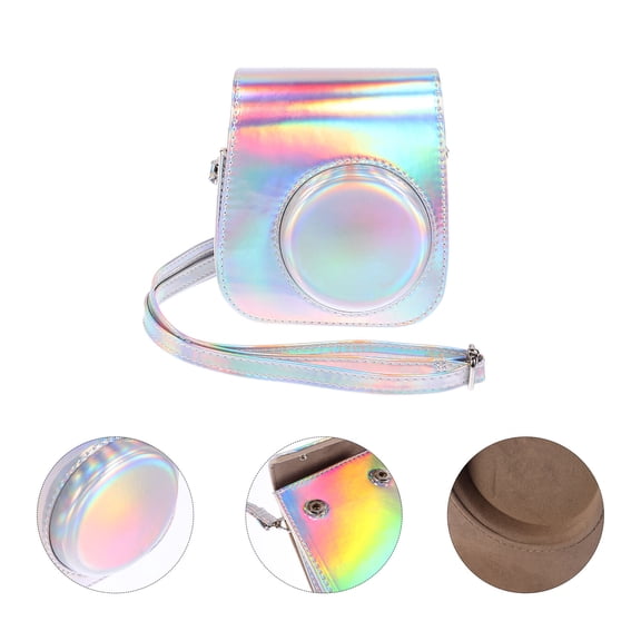 Luxshiny Instant Camera Pouch 1Pcs with PU Material for Scratch Proof and Dirt Protection