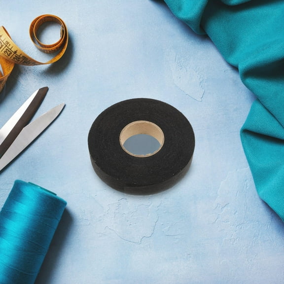 Luxshiny Iron on Hem Tape Black for Trousers Curtains Sewing Free No Sew Fabric Fix