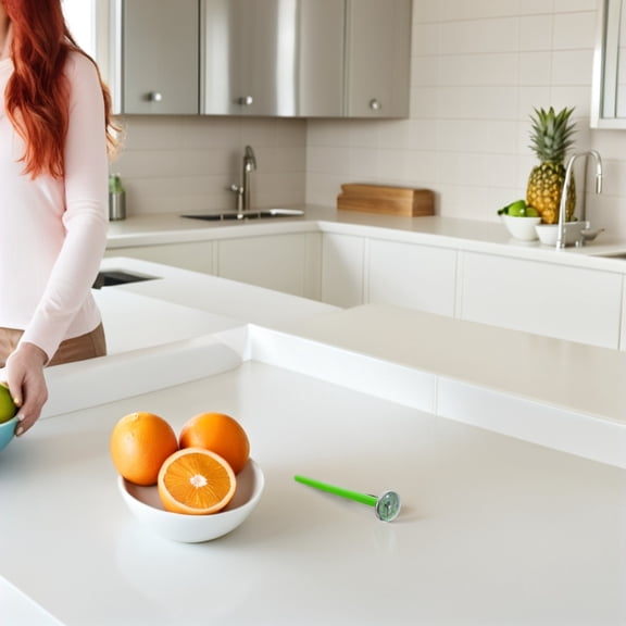 Luxshiny Kitchen Cooking Thermometer with Stainless Steel Probe for Milk Frothing and Baking Use