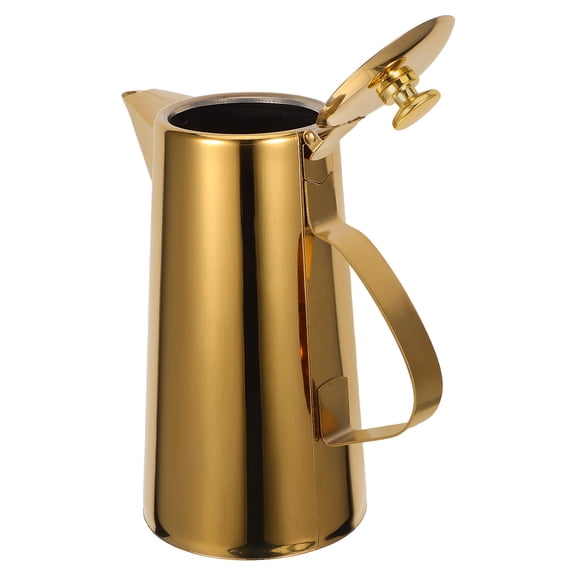 Luxshiny Kitchen Kettle Water Pitcher with Handle Precision Spout Stainless Steel Soup Pot Restaurant Equipment 1Pack