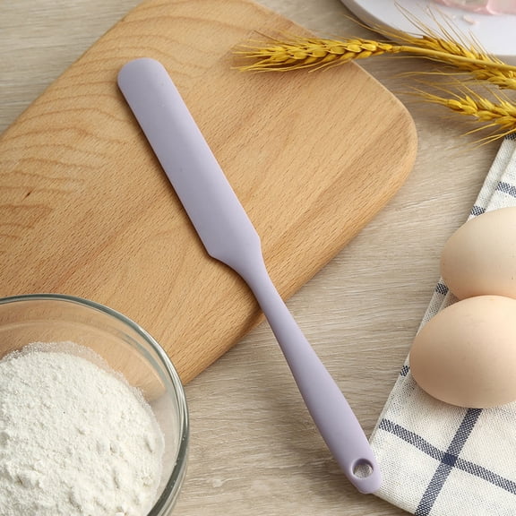 Luxshiny Flexible Silicone Kitchen Spatula for Baking, Mixing, and Cooking - Soft Lavender Design,