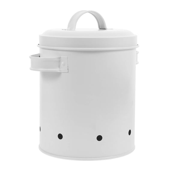 Luxshiny White Kitchen Storage Jar Container for Garlic, , Onion, Potato - Airtight Pantry Organizer