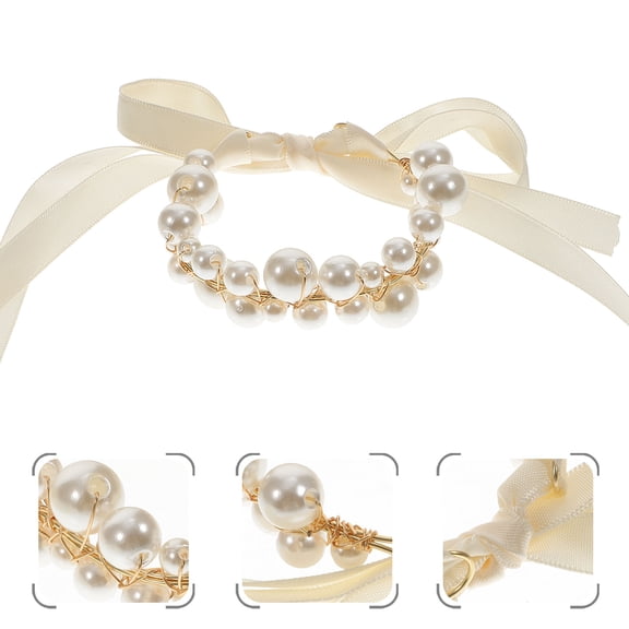 Luxshiny Knotted Bracelet Wrist Corsage Bracelet In Elegant Design For Mother Wedding 1Pcs