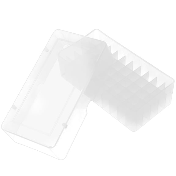 Luxshiny 50 Slot Transparent Cryogenic Storage Box Freezer Container with Individual Numbered Grids