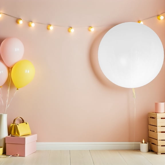 Luxshiny White Latex Weather Balloon for Meteorological Research and Aerial Survey Decoration