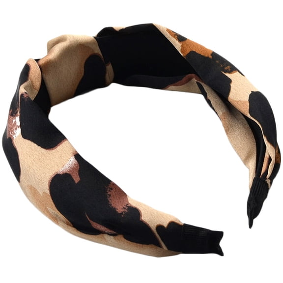 Luxshiny Leopard Prints Headbands for Women Bow Headband Vintage Style Hair Decoration 1Pcs