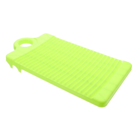 Luxshiny Hangable Antislip Washboard Plastic Travel Laundry Cleaning Tool Light Green
