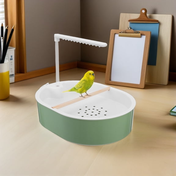 Luxshiny Automatic Parakeet Bath Tub with Easy Installation and Circulating Water