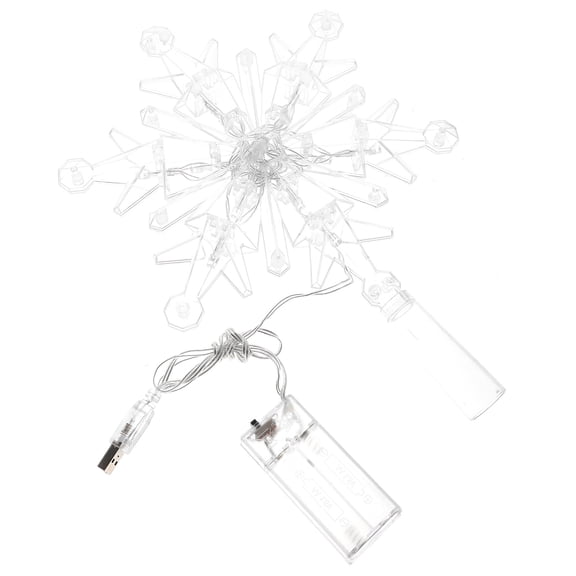 Luxshiny Lighted Plastic Tree Topper for Party Decoration and Holiday Celebrations