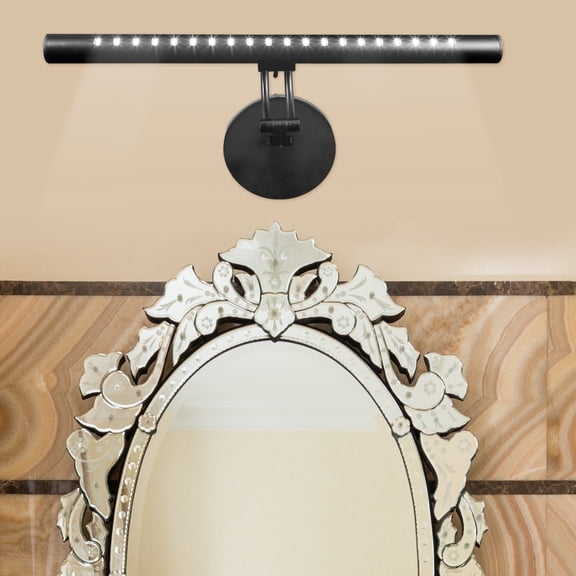 Luxshiny Lights for Vanity Mirror Black Adjustable Brightness for Clear Makeup Application