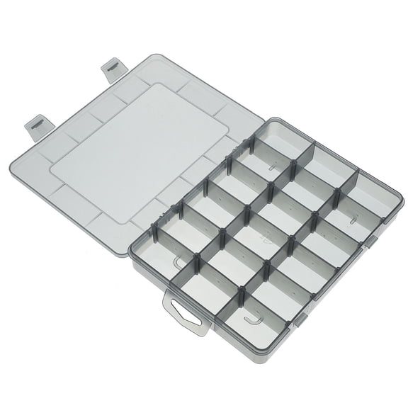 Luxshiny Lightweight Plastic Parts Storage Case with Transparent Cover for Screws and Bolts