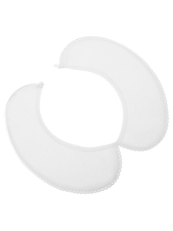 Stylish White False Collar with Lace Detail for Autumn and Winter