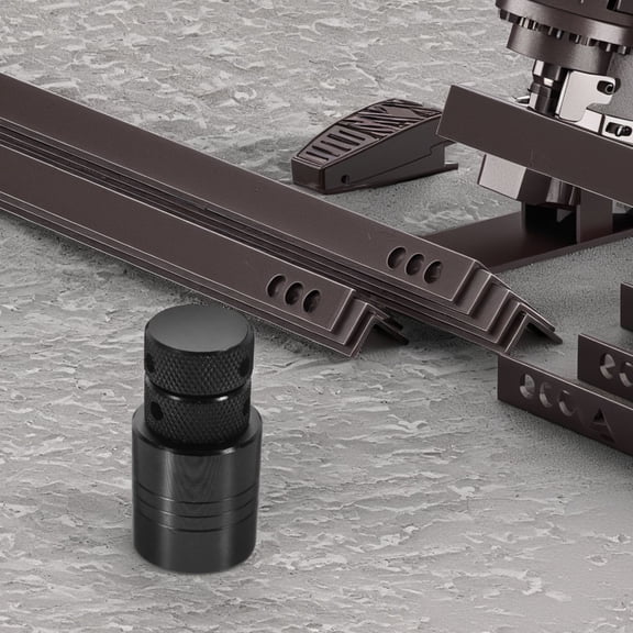 Luxshiny Machinist Jack Screw Steel Black Height Adjustment for Garages 1Pack