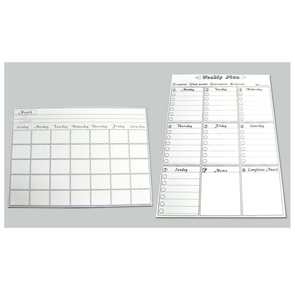 Luxshiny Magnetic Weekly Planner for Refrigerator, White Weekly Calendar Organizer, 1 Pack, Home & Office Scheduling