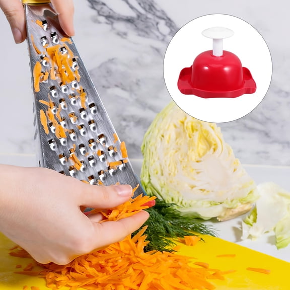 Luxshiny Mandoline Slicer Guard Red Plastic Finger Protector for Safe Vegetable Slicing