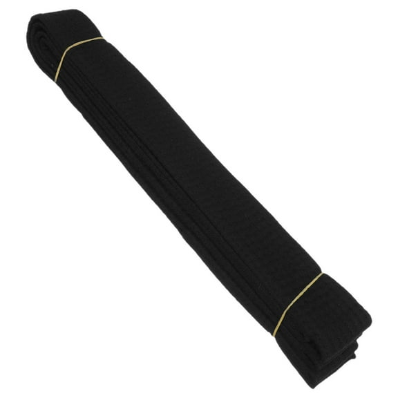 Luxshiny Martial Art Waist Band Black Karate Belt Comfortable Lightweight for Daily Practice