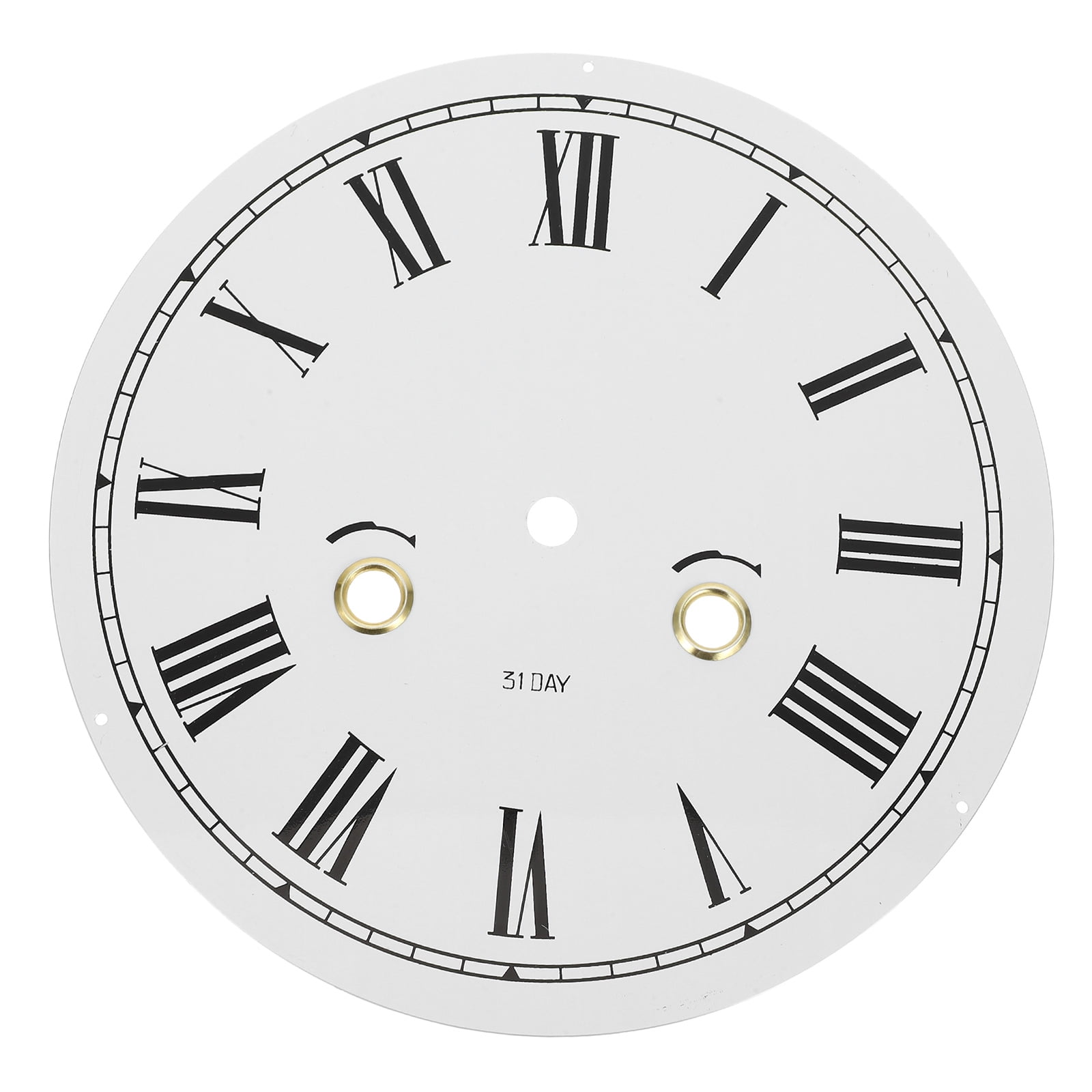 Luxshiny Metal Clock Face Replacement with Quartz Movement and Roman ...