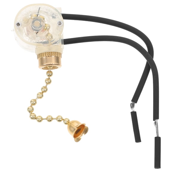 Luxshiny Golden Metal Ceiling Pull Chain , 1 Piece, and Easy to Install Lighting Control