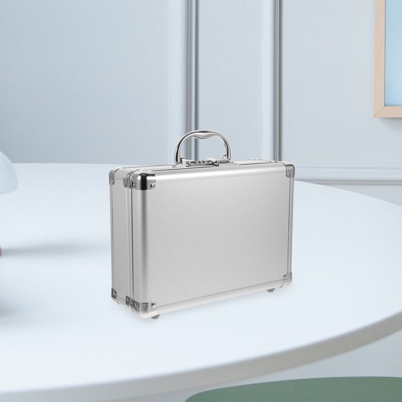 Luxshiny Metal Portable Tool Organizer Box with Password Lock and Sturdy Aluminum Design