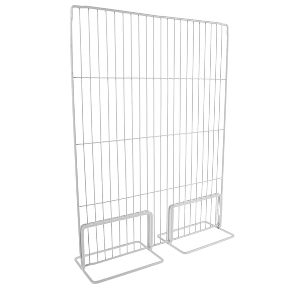 Luxshiny Metal Fridge Partition Divider White Wire Shelf Divider for Food Classification