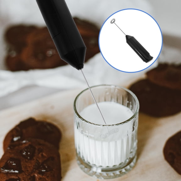 Luxshiny 1Set Automatic Electric Milk Frother Black Kitchen Foamer for Hot and Cold Drinks