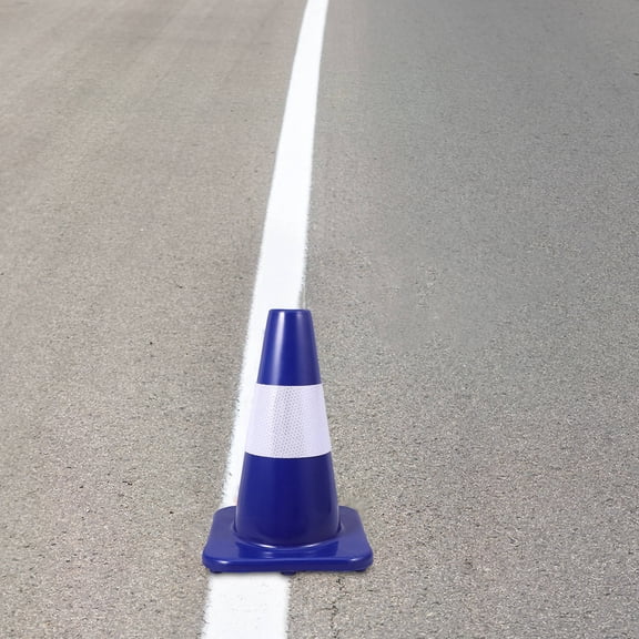 Luxshiny Mini Orange PVC Safety Traffic Cone with Reflective Material for Road Use Durable and Portable 12 Inch