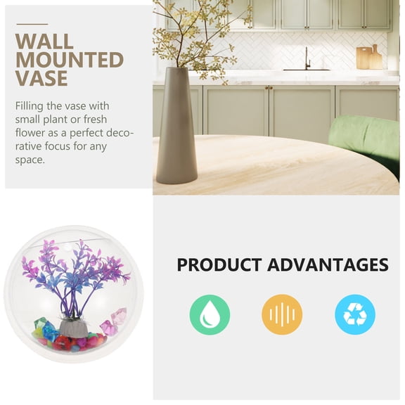Luxshiny Acrylic Wall Mounted Fish Aquarium for Home Decor, Hanging Design, and Stylish