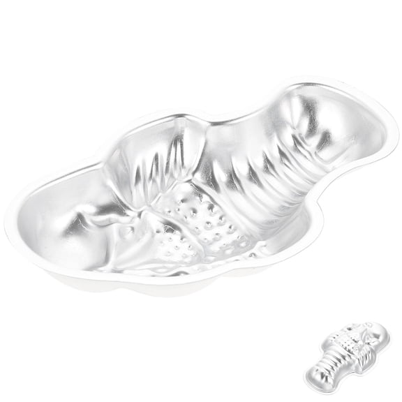 Luxshiny Rice Cake Making Mold Baking Mold Silver 1Pcs Non-Stick Easy to Demold