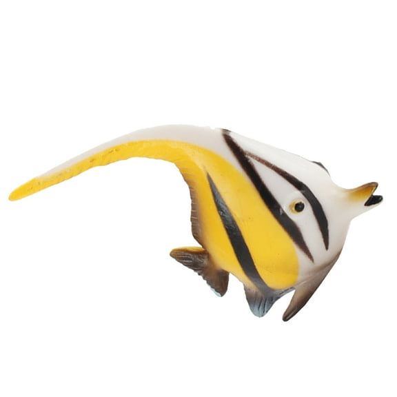 Luxshiny Simulated Animals Angelfish Figurine Lightweight Plastic Ocean Animal Model for Decoration