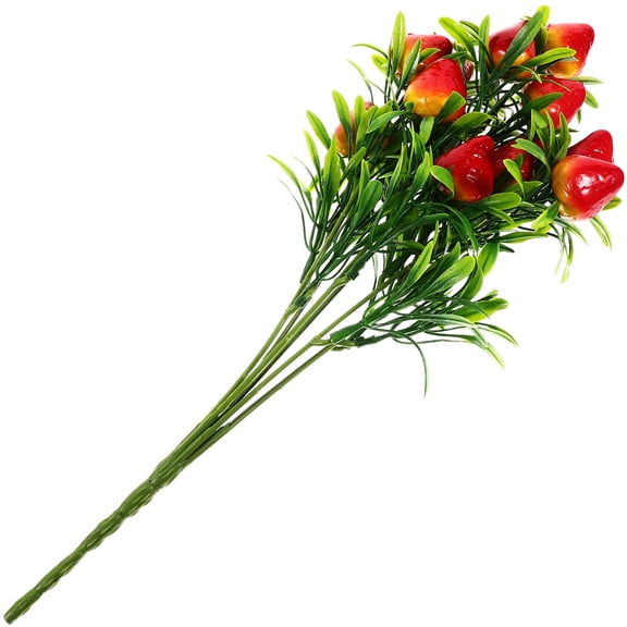 Luxshiny Multi Color Fake Strawberry Bunch for Home Festival Decor Store Restaurant Decoration