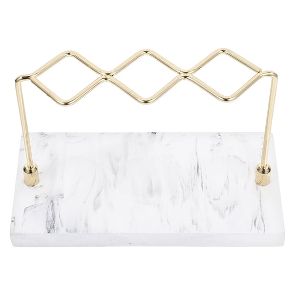 Luxshiny Multi Color Marble Toothbrush Rack for Bathroom Countertop with Corner Protection Design